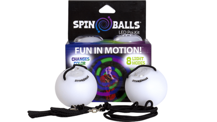 Spinballs LED Glow Poi (Color Changing) by Fun in Motion