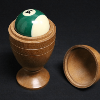 Deluxe Wooden Pool Ball Vase by Merlins Magic