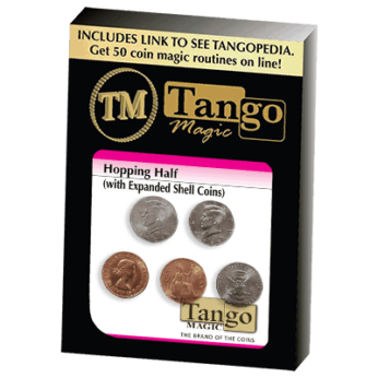 Hopping Half with Expanded Shell Coins & English Penny D0059 by Tango
