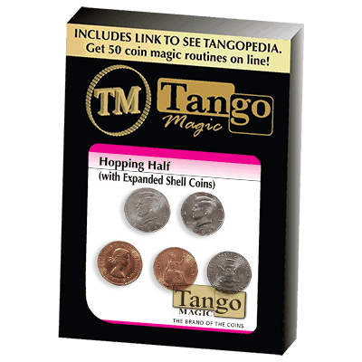 Hopping Half with Expanded Shell Coins & English Penny D0059 by Tango