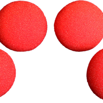 3 inch High Density Ultra Soft Sponge Ball (RED) Pack of 4 from Magic by Gosh