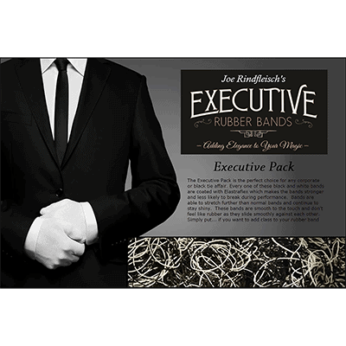 Executive Rubber Bands (B&W Combo) by Joe Rindfleisch