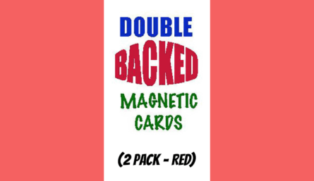 Magnetic Cards (2 pack/Red) by Chazpro Magic