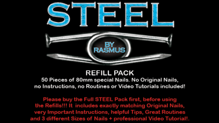 STEEL Refill Nails 50 ct. (80mm) by Rasmus