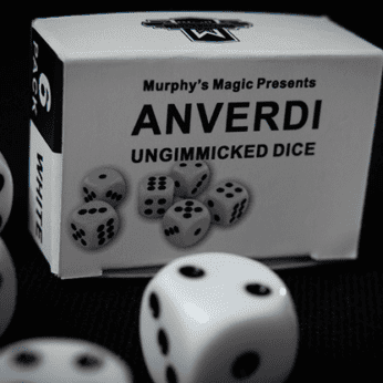 NON GIMMICKED DICE 6 PACK WHITE by Tony Anverdi