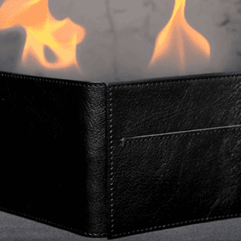 Perfect Fire Wallet by Victor Voitko