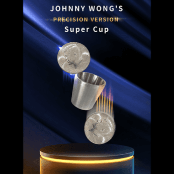 Super Cup PERCISION (Half Dollar) by Johnny Wong - (1 DVD and 1 cup)